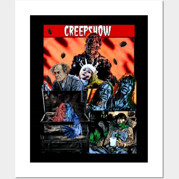 "Creepshow Classic Poster Art T-Shirt - Embrace the Horror Anthology Legacy Wall Art by Pixel Draws